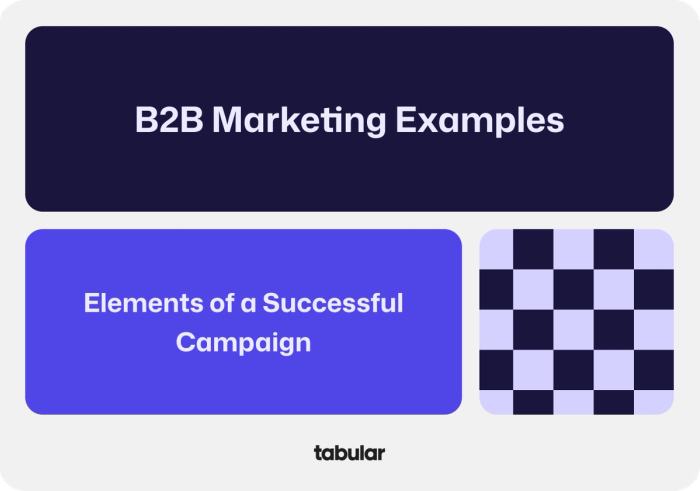 B2B marketing examples from Tabular